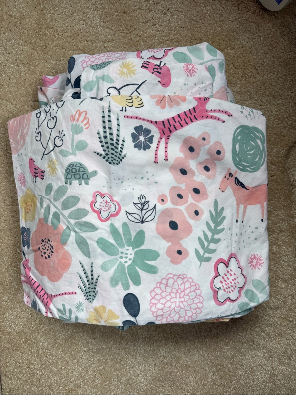 Pottery Barn Kids Floral Organic Cotton Sheet Set - Size Full
